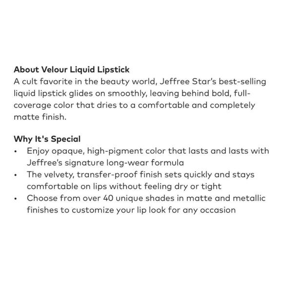 NIB Jeffree Star Restraints Velour Liquid Lipstick Full Size 5.6ml - Picture 10 of 11